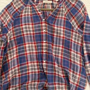 Dôen Plaid Button-Up Shirt